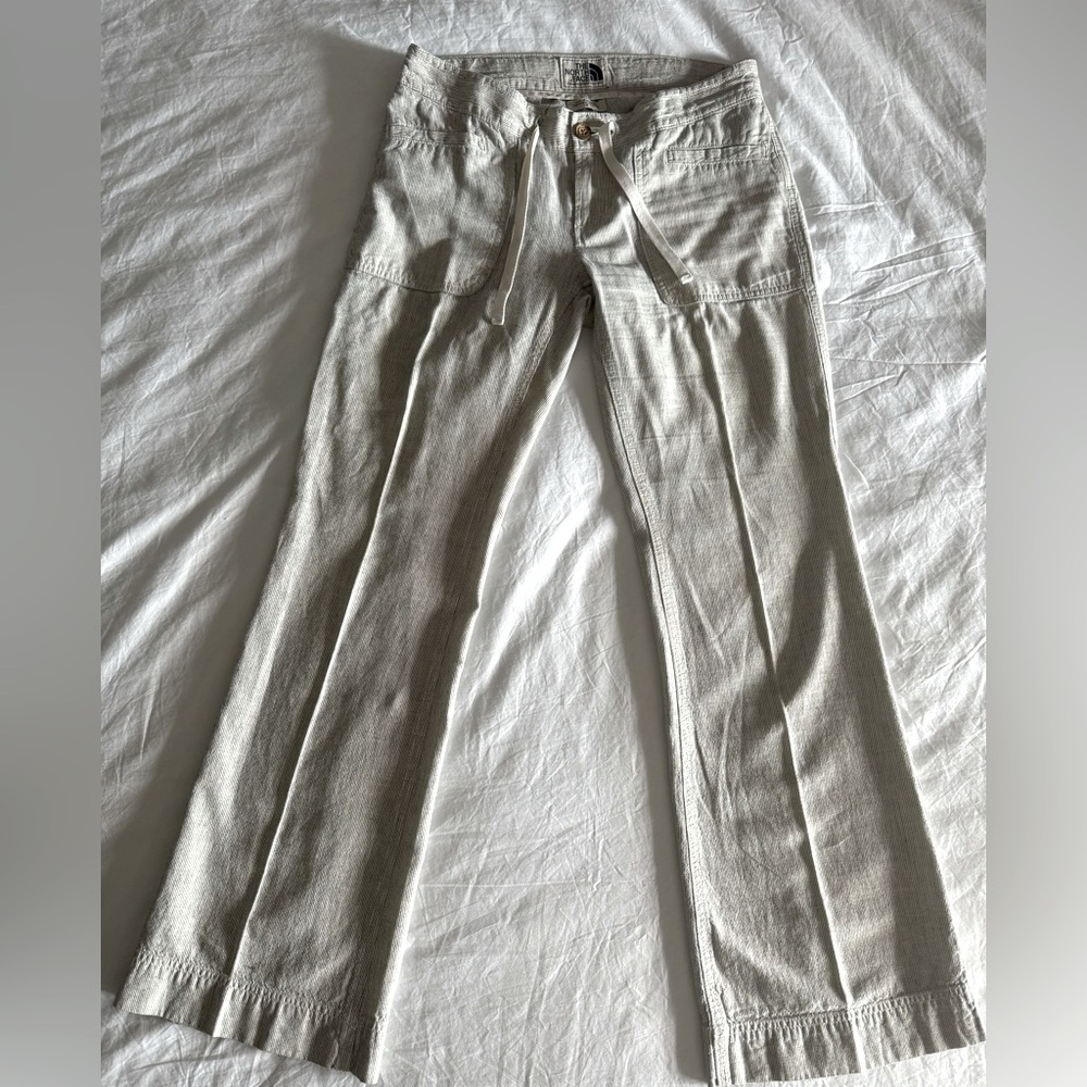 North Face Women’s Cream w/Black Pinstripe Pants